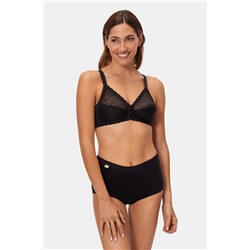 Sujetador negro postural sin aros cierre delantero