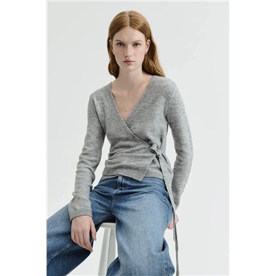 Женская кофта с завязками  из нежного трикотажа  ЗАР*А