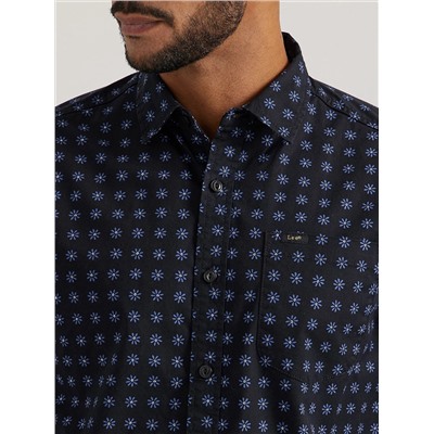 Men's Extreme Motion All Purpose Short Sleeve Floral Button Down Shirt