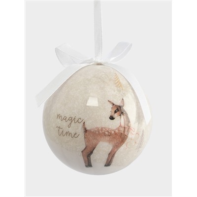 Игрушка елочная, 7 см, пенопласт, шар, Magic time, New year