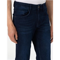 Koyu Lacivert Slim Fit Jean Pantolon
