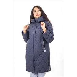 Демисезонная женская куртка удлиненная с капюшоном арт.2819