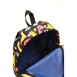 Рюкзак Малыш Динозавры черный фон