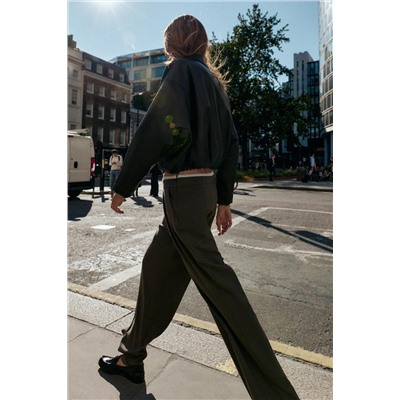 WIDE-LEG TROUSERS WITH DOUBLE WAISTBAND