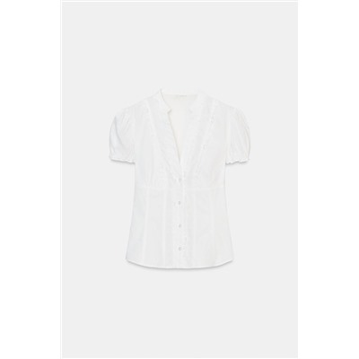 POPLIN SHIRT WITH RUFFLES