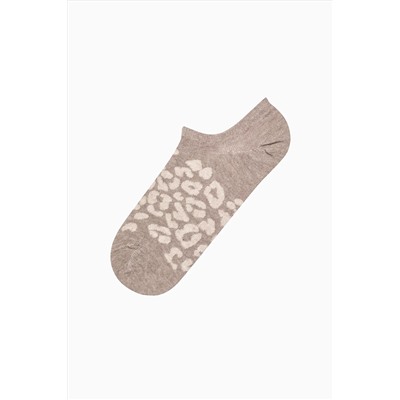 Penti Leopard Shiny Stripe 3lü Nej Melanj Sneaker Çorap