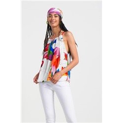 Blusa halter tropical