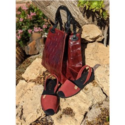 Ab.Zapatos • 3106-8 • granate+PELLE-1200 СОСО (770) burdeos
