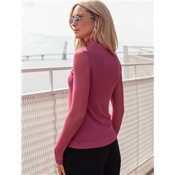 Водолазка с прозрачными рукавами