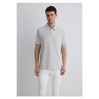Mavi Gri Polo Tişört Regular Fit / Normal Kesim 0612633-70074