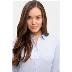 Kadın Açık Mavi Uzun Kollu Basic Gömlek