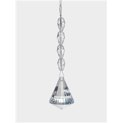 Игрушка елочная, 11 см, стекло, Бусы с кристаллом, Event