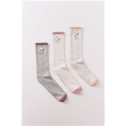Pack 3 calcetines largos estampado Snoopy