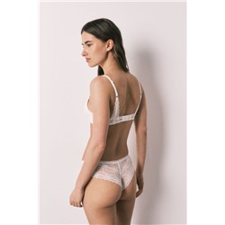 Braga ancha encaje blanco