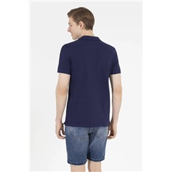 Erkek Lacivert Basic Polo Yaka Tişört