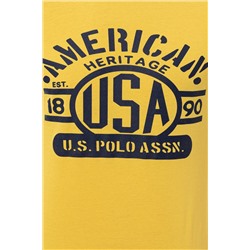 Erkek Açık Sarı Bisiklet Yaka Tişört