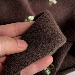 Женский вязаный комплект шапка, перчатки и шарф с вышивкой Zar*a