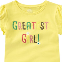 Mädchen T-Shirt mit Pailletten