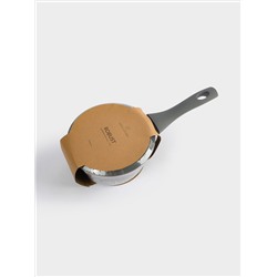 Ковш, 16 см, 1,3 л, с крышкой, с покрытием, алюминий, серо-черный, Robust