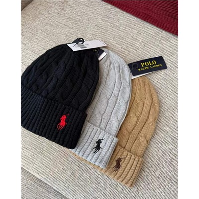 Вязаные шапка  Pol*o Ralp*h Laure*n 💙