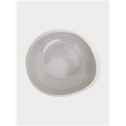 Тарелка суповая, 19 см, 1.0 л, серая, Organica