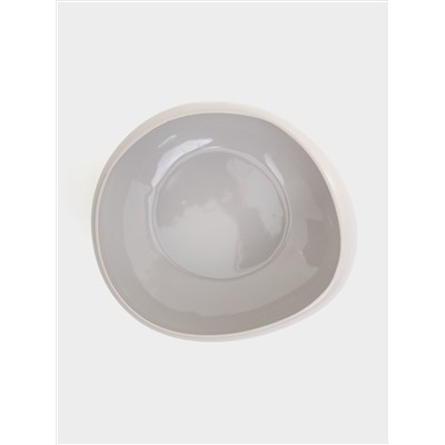 Тарелка суповая, 19 см, 1.0 л, серая, Organica