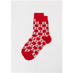 Kurze Socken mit Muster Weihnachten Family für Herren