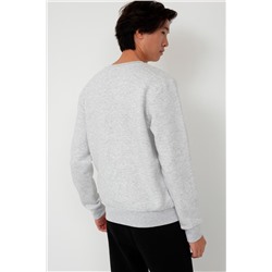 Sudadera Mickey Disney Gris claro jaspeado