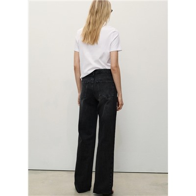 Jeans Danila wide leg tiro alto