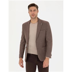 Kahverengi Slim Fit Ceket