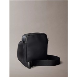 Embossed Monogram Zip Pocket Reporter Bag