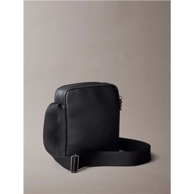 Embossed Monogram Zip Pocket Reporter Bag