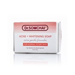 Нежное мыло против акне для сухой кожи Dr Somchai 80 гр / Dr Somchai Acne & Cleansing Cream Soap for Normal to Dry Skin 80 gr