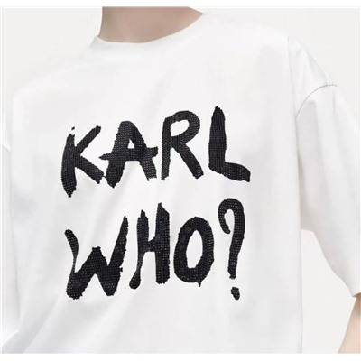 Хлопковая футболка КАР*Л 😎