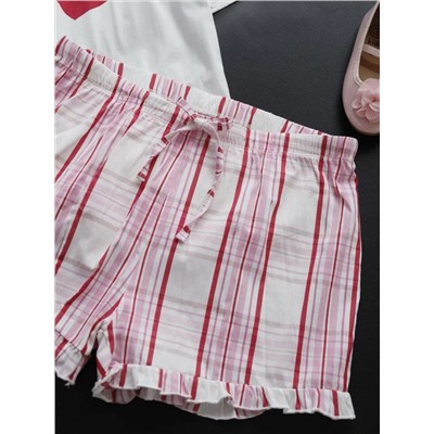 Женский лёгкий костюм/ пижама Материал: 65% хлопок, 35% вискоза