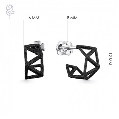 Серьги серебро 52946SB