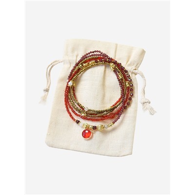 Многослойный браслет ручной работы   Lapi*s bracele*t