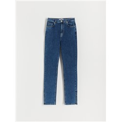 Jeans im Straight-Fit mit Saumschlitzen