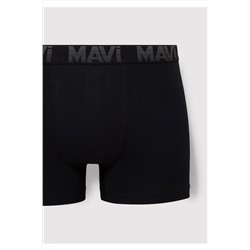 Mavi 3lü Siyah Basic Boxer 0911504-900