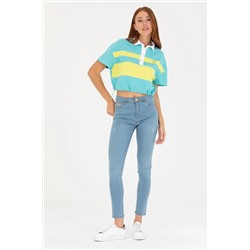 Kadın Açık Mavi Jean Pantolon