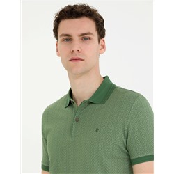 Haki Slim Fit Polo Yaka Tişört