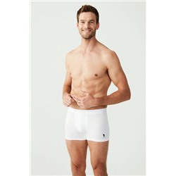 U.S. Polo Assn. Erkek Beyaz 3 Lü Boxer