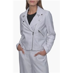 Crinkle Moto Jacket DKNY