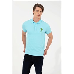 Erkek Turkuaz Polo Yaka Tişört