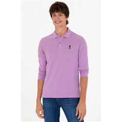 Erkek Lila Basic Sweatshirt