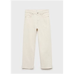 Jeans Blanca rectos crop