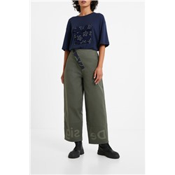 Pantalón culotte cropped