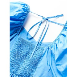 Baumwollkleid mit Rüschen