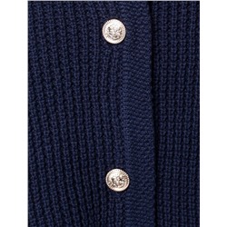 Жакет фактурной вязки из хлопка в стиле Шанель