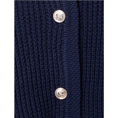 Жакет фактурной вязки из хлопка в стиле Шанель